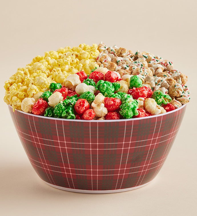 Holiday Cheer Reusable Popcorn Bowl
